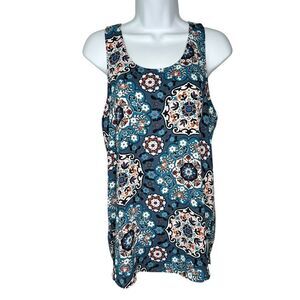 LOFT Women’s S Floral Sleeveless Racerback Tank